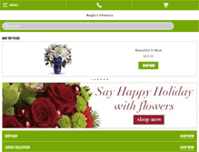 Tablet Screenshot of angiesflowersofelpaso.com